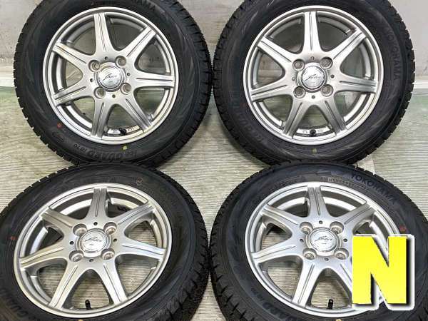 【中古】ヨコハマ アイスガード iG70 155/65R13 WEDS ジョーカー 13インチ 100-4穴 4本 中古タイヤ・スタッドレスタイヤ