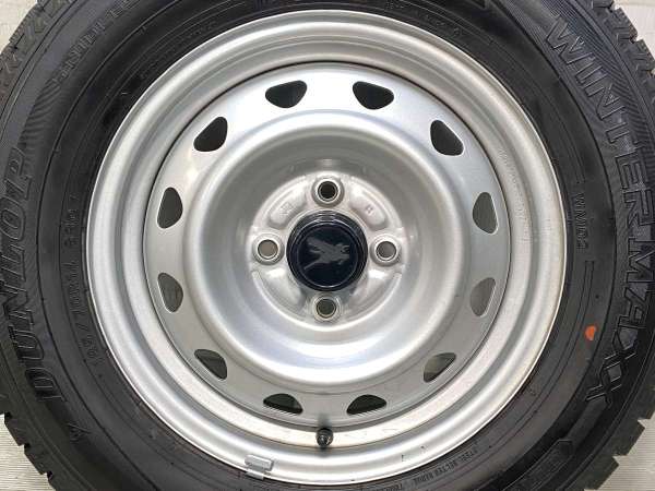 【中古】DUNLOP ウィンターマックス WM02 185/70R14 キャロウィン J9 14インチ 100-4穴 4本 中古タイヤ・スタッドレスタイヤ_4