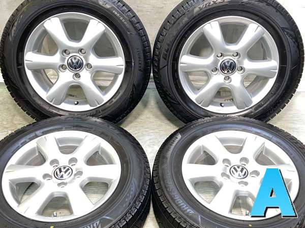 中古】BS ブリザック VRX3 195/65R15 フォルクスワーゲン純正 15インチ 