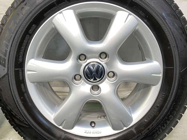 中古】BS ブリザック VRX3 195/65R15 フォルクスワーゲン純正 15インチ 