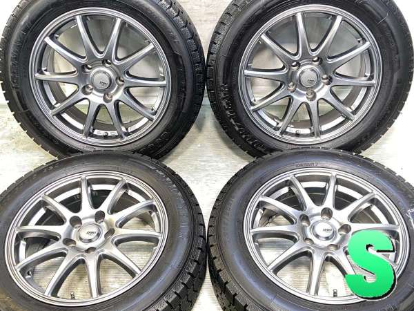 【中古】グッドイヤー アイスナビ7 205/60R16 　 SPORT ABELIA 16インチ 114.3-5穴 4本 中古タイヤ・スタッドレスタイヤ