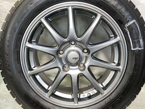 【中古】グッドイヤー アイスナビ7 205/60R16 　 SPORT ABELIA 16インチ 114.3-5穴 4本 中古タイヤ・スタッドレスタイヤ_3
