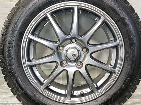 【中古】グッドイヤー アイスナビ7 205/60R16 　 SPORT ABELIA 16インチ 114.3-5穴 4本 中古タイヤ・スタッドレスタイヤ_5