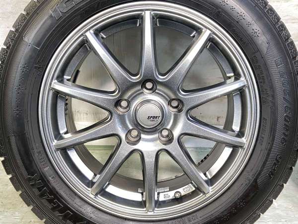 【中古】グッドイヤー アイスナビ7 205/60R16 　 SPORT ABELIA 16インチ 114.3-5穴 4本 中古タイヤ・スタッドレスタイヤ_6