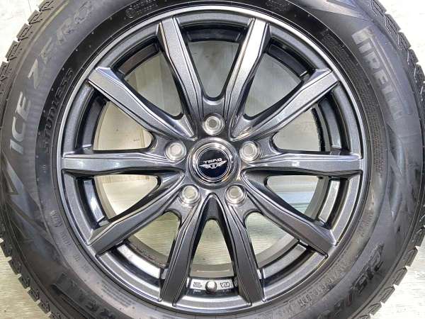 【中古】ピレリ アイスゼロアシンメトリコ 215/60R16 　 TEAD 16インチ 114.3-5穴 4本 中古タイヤ・スタッドレスタイヤ_4