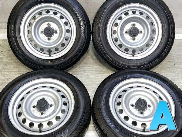 【中古】ダンロップ エナセーブ VAN01 155/80R14 マツダ純正 AL 14インチ 100-4穴 4本 中古タイヤ・サマータイヤ
