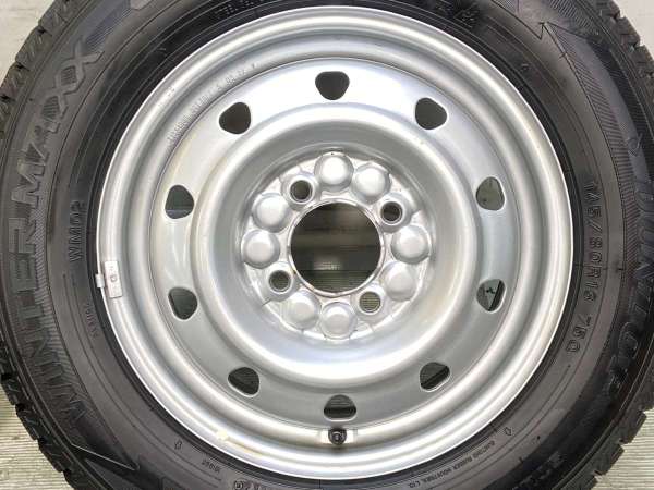 【中古】ダンロップ ウィンターマックス WM02 145/80R13 　 TOPY M52 13インチ 100-4穴 4本 中古タイヤ・スタッドレスタイヤ_6