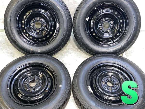 【中古】　 iLINK SNOWGRIPPER I 155/80R13 トヨタ純正 DB 13インチ 100-4穴 4本 中古タイヤ・スタッドレスタイヤ
