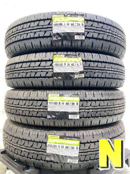 中古】ダンロップ エナセーブ VAN01 155/80R14 88/86 4本セット サマー