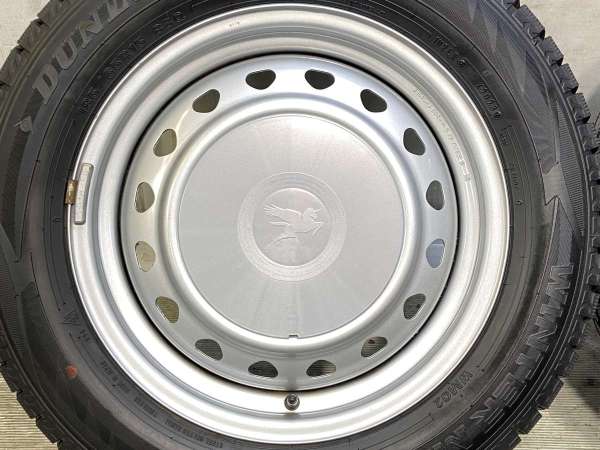 【中古】DUNLOP WM02 185/65R15 キャロウィン R6 15インチ 100/114.3-4穴 4本 中古タイヤ・スタッドレスタイヤ_5