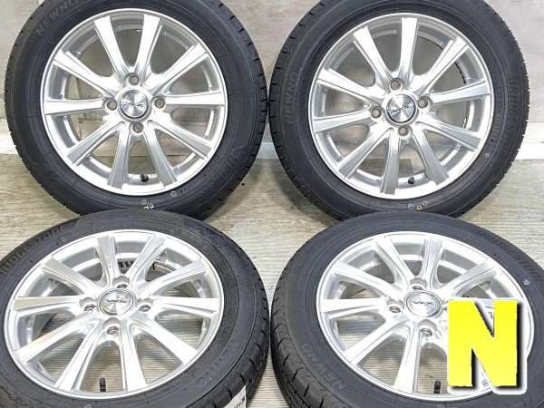 【中古】ブリヂストン NEWNO 155/65R14 　 V.E.X 14インチ 100-4穴 4本 中古タイヤ・サマータイヤ
