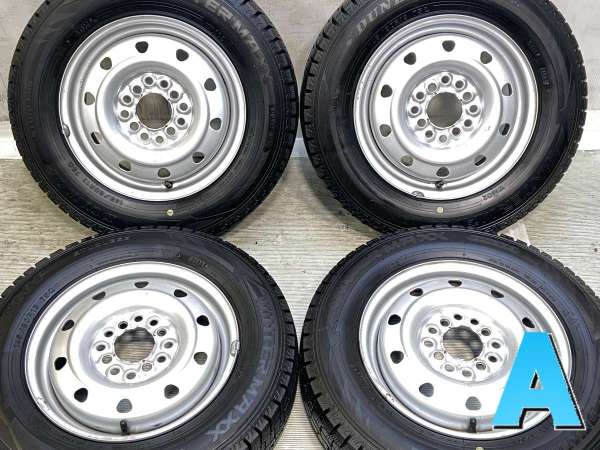 【中古】DUNLOP ウィンターマックス WM02 145/80R13 TOPY V2C 13インチ 100/110/114.3-4穴 4本 中古タイヤ・スタッドレスタイヤ