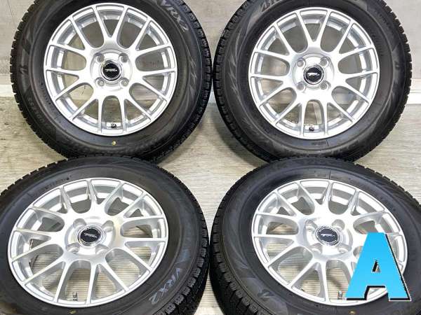 【中古】ブリヂストン ブリザック VRX2 185/65R14 　 TOPRUN 14インチ 100-4穴 4本 中古タイヤ・スタッドレスタイヤ