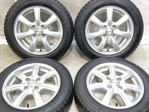 【中古】トーヨータイヤ オブザーブ GIZ2 165/65R14 　 PRD 14インチ 100-4穴 4本 中古タイヤ・スタッドレスタイヤ