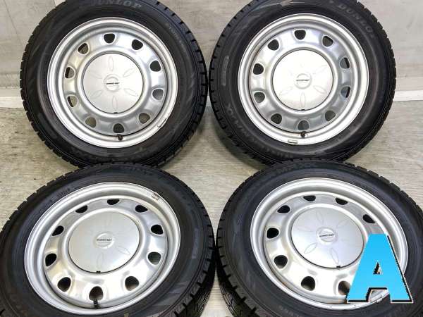 【中古】DUNLOP WM02 175/65R15 SCHWARZ MV V13 15インチ 100/114.3-4穴 4本 中古タイヤ・スタッドレスタイヤ