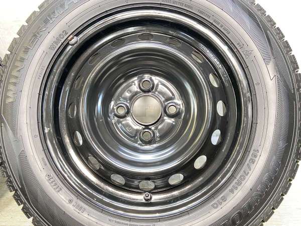 【中古】ダンロップ ウィンターマックス WM02 165/70R14 トヨタ純正  14インチ 100-4穴 4本 中古タイヤ・スタッドレスタイヤ_3