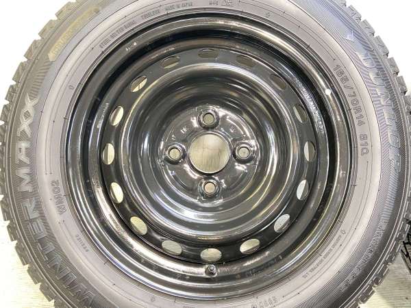 【中古】ダンロップ ウィンターマックス WM02 165/70R14 トヨタ純正  14インチ 100-4穴 4本 中古タイヤ・スタッドレスタイヤ_4
