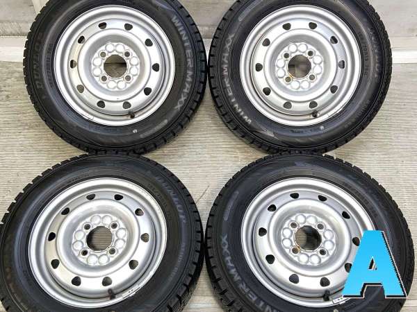 【中古】ダンロップ ウィンターマックス WM02 155/70R13 　 TOPY M52 13インチ 100-4穴 4本 中古タイヤ・スタッドレスタイヤ