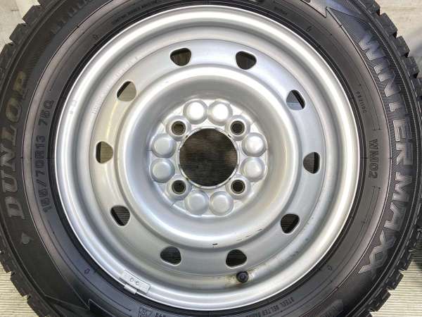 【中古】ダンロップ ウィンターマックス WM02 155/70R13 　 TOPY M52 13インチ 100-4穴 4本 中古タイヤ・スタッドレスタイヤ_3