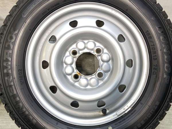 【中古】ダンロップ ウィンターマックス WM02 155/70R13 　 TOPY M52 13インチ 100-4穴 4本 中古タイヤ・スタッドレスタイヤ_6