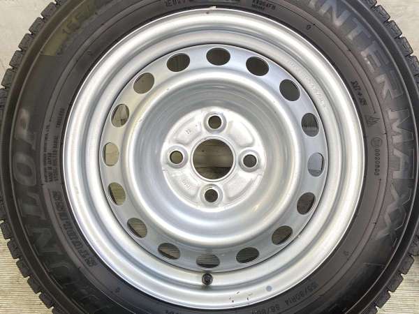 【中古】DUNLOP LV01 for VAN 155/80R14 トヨタ純正 L10 14インチ 100-4穴 4本 中古タイヤ・スタッドレスタイヤ_3