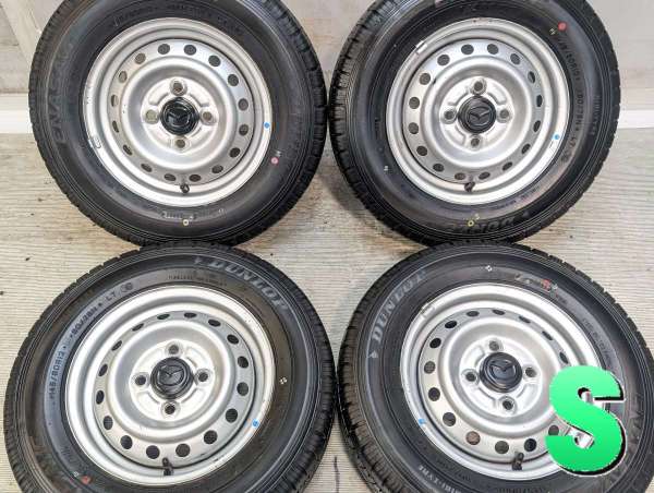 【中古】ダンロップ エナセーブ VAN01 145/80R12 マツダ純正 12インチ 100-4穴 4本 中古タイヤ・サマータイヤ