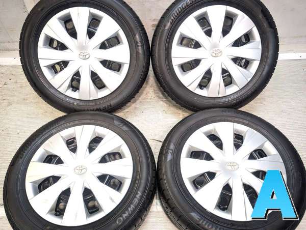 【中古】ブリヂストン NEWNO 175/65R15 トヨタ純正 WM 15インチ 100-4穴 4本 中古タイヤ・サマータイヤ