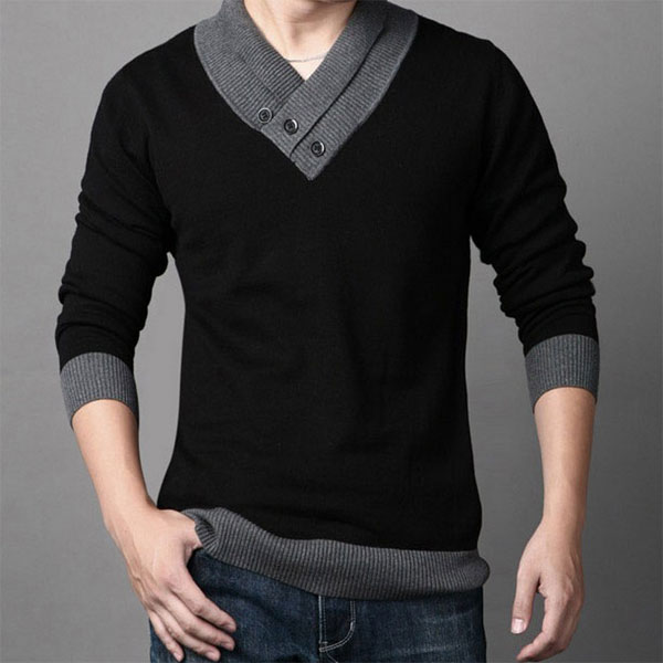 メンズ ニット Vネック セーター 全2色 メンズファッション トップスの通販はau Pay マーケット Pochitto