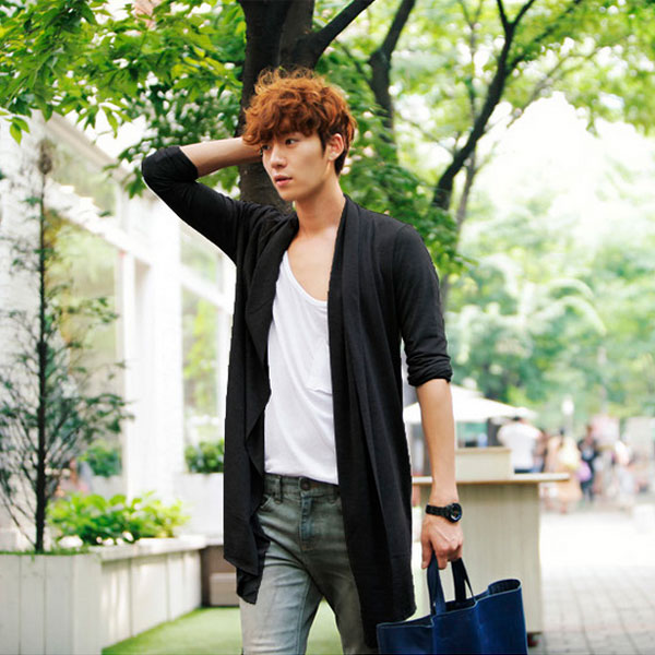 メンズ ロングニット ロングカーディガン カーデ ニット セーター 全2色 メンズの通販はau Wowma Pochitto