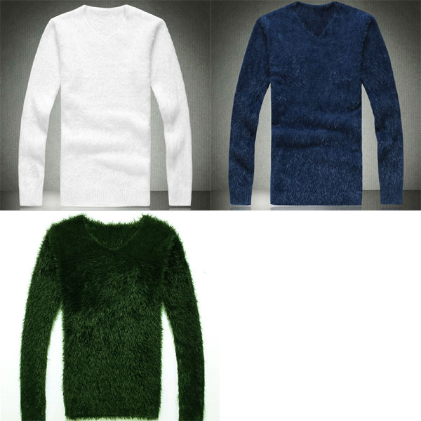 メンズ ふわもこ ニット Vネック セーター フワフワ モコモコ 全7色 メンズの通販はau Pay マーケット Pochitto
