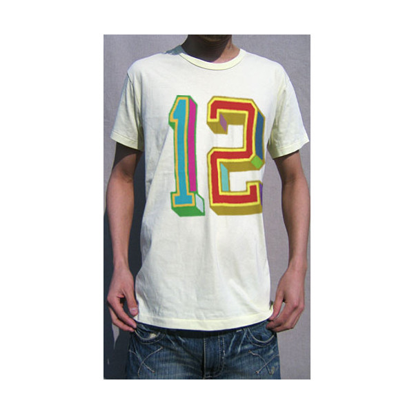 送料無料 Dial9up クレイジーカラーの手書き ナンバリングｔシャツ デザインです No 12 シの通販はau Pay マーケット Pochitto