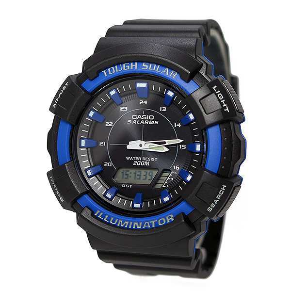 腕時計 メンズ カシオ Casio スポーツ ソーラー Ad S800wh 2a2 ブラック ブラックの通販はau Pay マーケット Pochitto