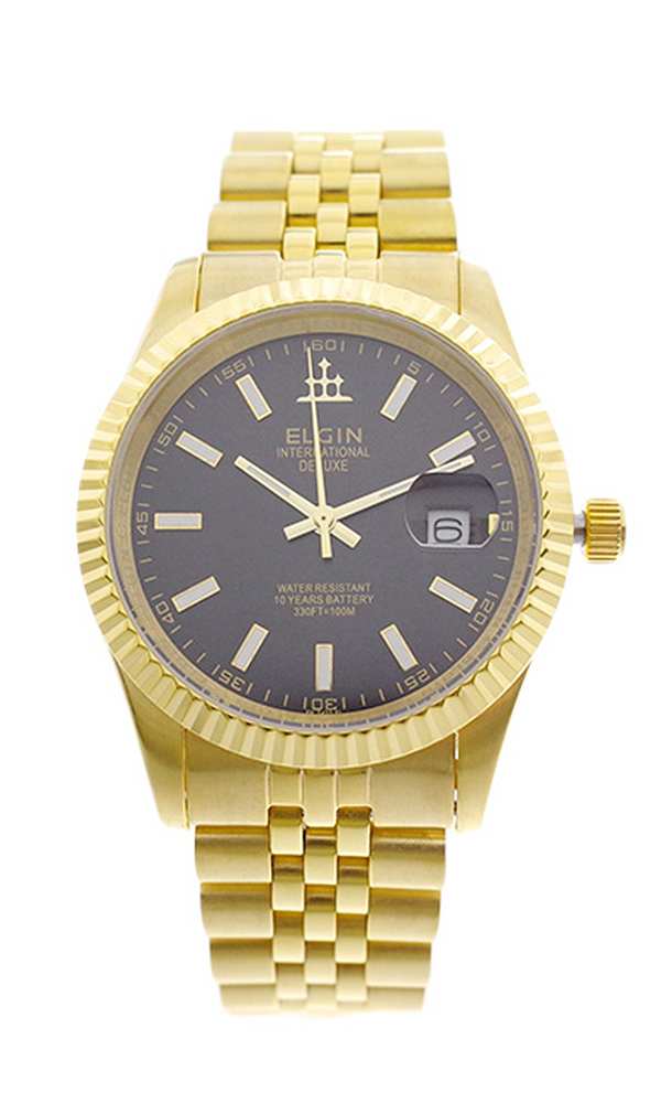 腕時計 メンズ エルジン Elgin Fk1422g B クォーツ ブラック ゴールド ゴールドの通販はau Pay マーケット Pochitto