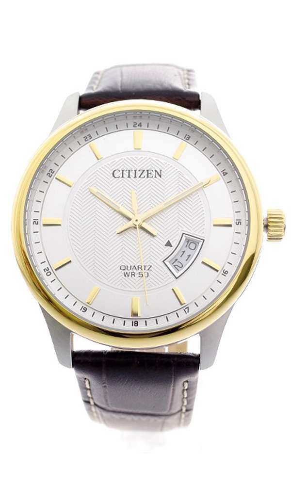 腕時計 メンズ シチズン Citizen Bi1054 12a クォーツ ホワイト ダークブラウン ホワイトの通販はau Pay マーケット Pochitto