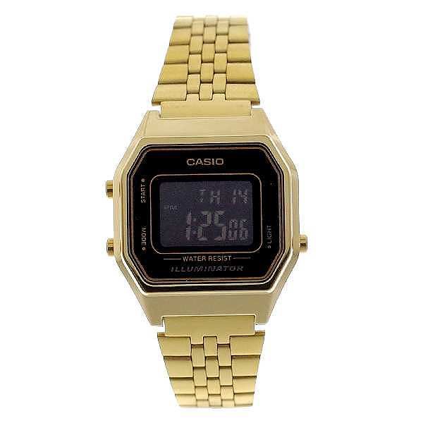 腕時計 レディース カシオ Casio La680wga 1b クォーツ ブラック ゴールドの通販はau Pay マーケット ポチットpro