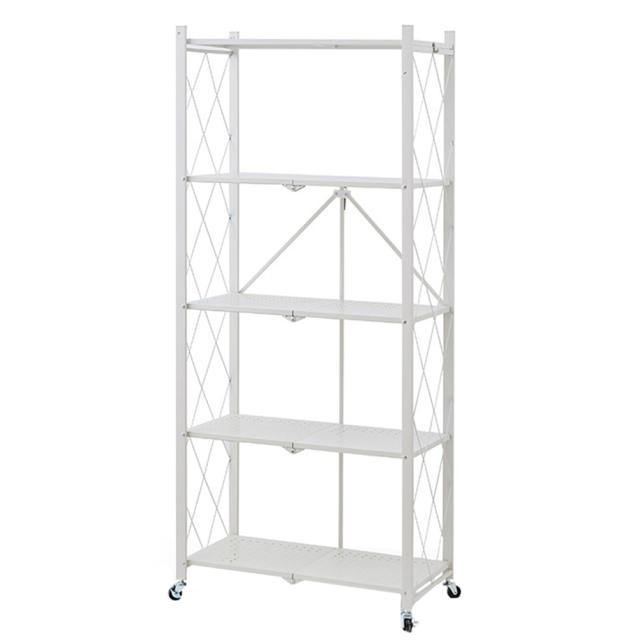 2個セット スチールラック 5段 幅90cm メタルラック ホワイト ラック 2