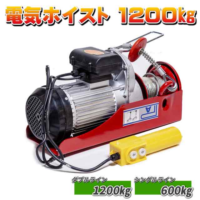 電動 ホイスト 10 Kg 家庭用 電源 100v ホイスト 電動ウインチ ホイスト 1 2 ｔ 操作簡単 吊り上げ クレーン リモコン 牽引の通販はau Pay マーケット バリュー