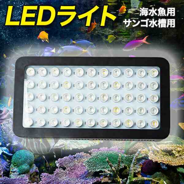 水槽 LED ライト 海水魚 サンゴ 水槽用 165w カスタム 本体 UV6個