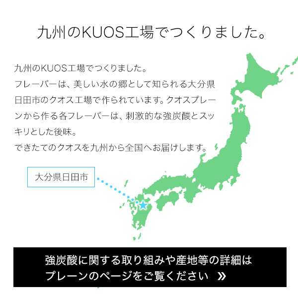 炭酸水 クオス ラムネ レモン かぼす アップル グレープフルーツ フレーバー 500ml 24本 KUOS 九州の強炭酸水 無糖飲料  送料無料(北海道の通販はau PAY マーケット - おとぎの国