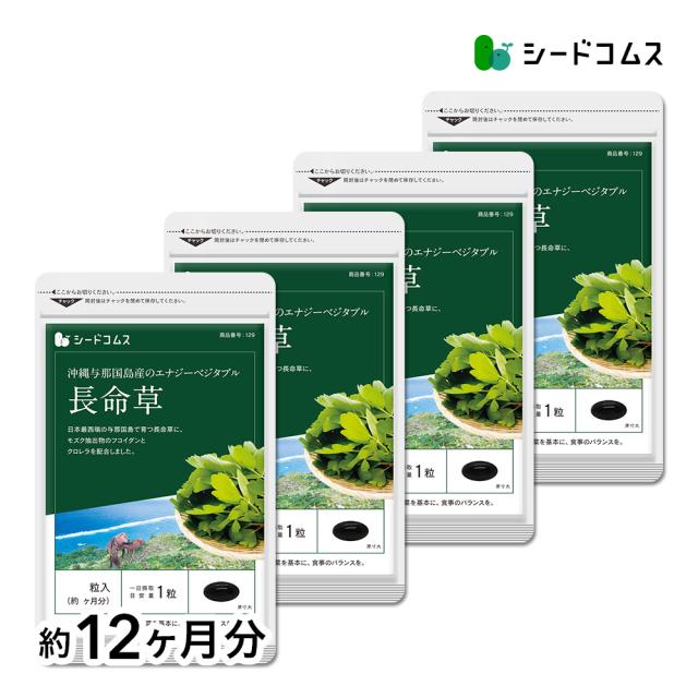 クーポン配布中　長命草 フコイダン クロレラ入り 約12ヵ月分 沖縄産 サプリメント 健康食品