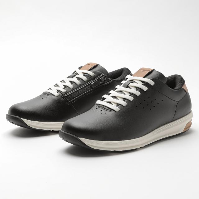 ミズノ　ウォーキングシューズ ユウドウ YOUDO 2　ブラック 　ひざにやさしい 長距離 レディース　靴　スニーカー　B1GW230109