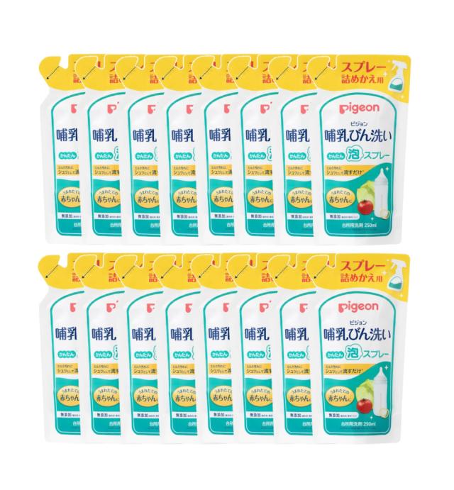 ピジョン Pigeon 哺乳びん洗い かんたん泡スプレー 詰めかえ用 250mL×16【16個セット】 送料無料