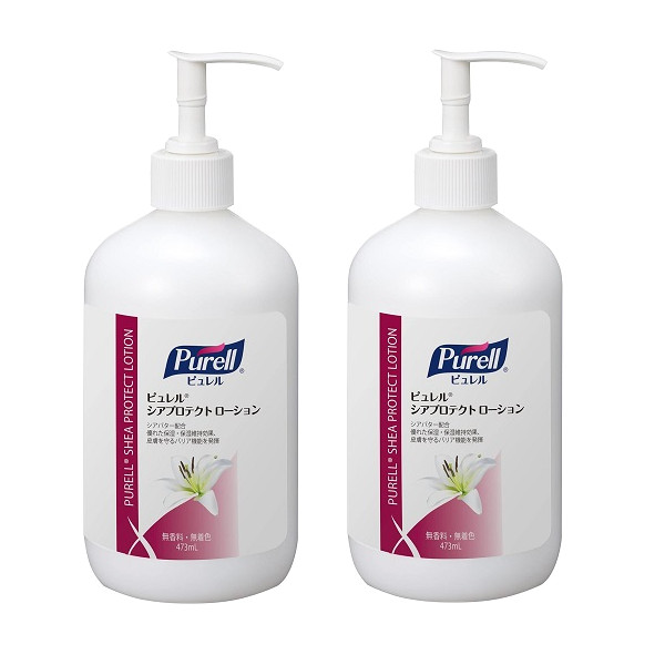 ピュレル シアプロテクトローション 473mL×2【2個セット】送料無料 保湿 シアバター 無香料 ボディークリーム ハンドクリームの通販は 5,319円
