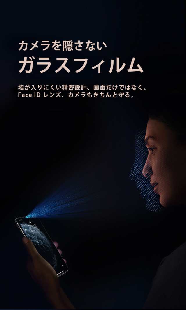 Iphone12 Iphonese 第2世代 オパールガラスフィルム 防指紋 強化ガラス Faceid 対応 高感度 Iphone Iphone11 Iphone11pro Iphone11promaxの通販はau Pay マーケット リスカイショップ