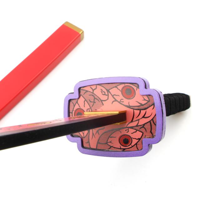 ベルト付き鬼滅の刃 黒死牟 日輪刀 上弦の壱 模造刀コスプレ道具 道具