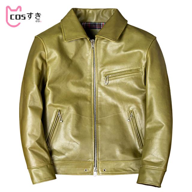 レザージャケット メンズジャケット 本革 ライダース ジャケット 馬革 シングル ダブル ショート丈 バイクジャケットブルゾン