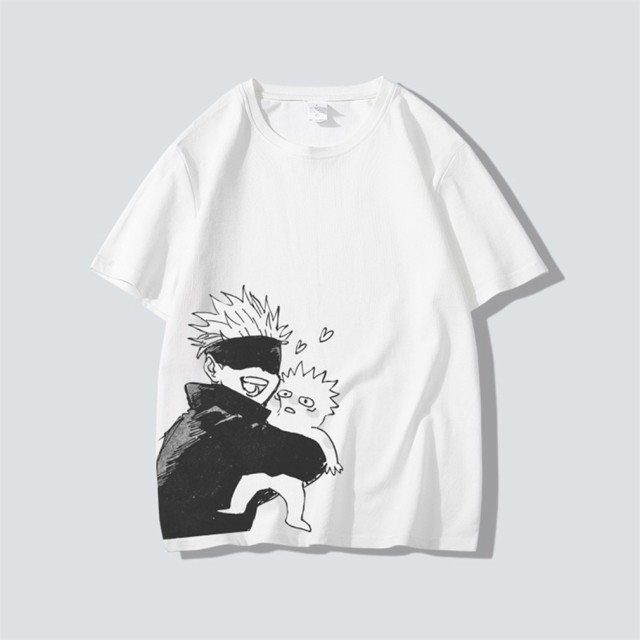 呪術廻戦 Tシャツ トップス 五条悟 グッズ 半袖 男女兼用 tシャツ 夏服