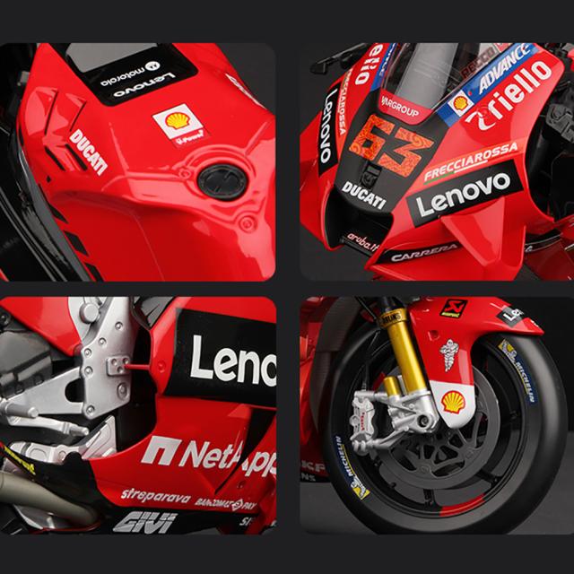ドゥカティ　MotoGP　#63　2022年ワールドチャンピオン　1:6  ミニカー おもちゃ_6