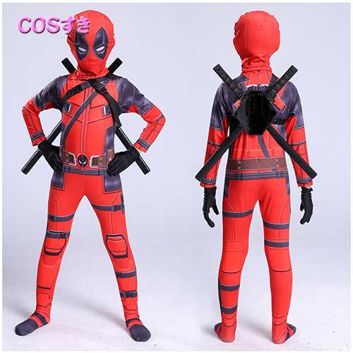 デッドプール Wade Winston Wilson ウェイド ウィルソン コスプレ子供用 全身タイツ 道具なし コスプレ衣装 の通販はau Pay マーケット Cosすき