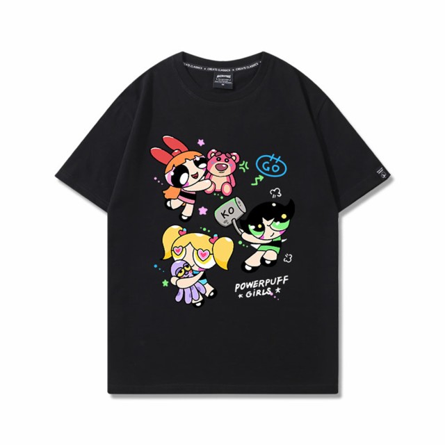 Tシャツ キャラクター ティシャツ パワーパフガールズ コラボ